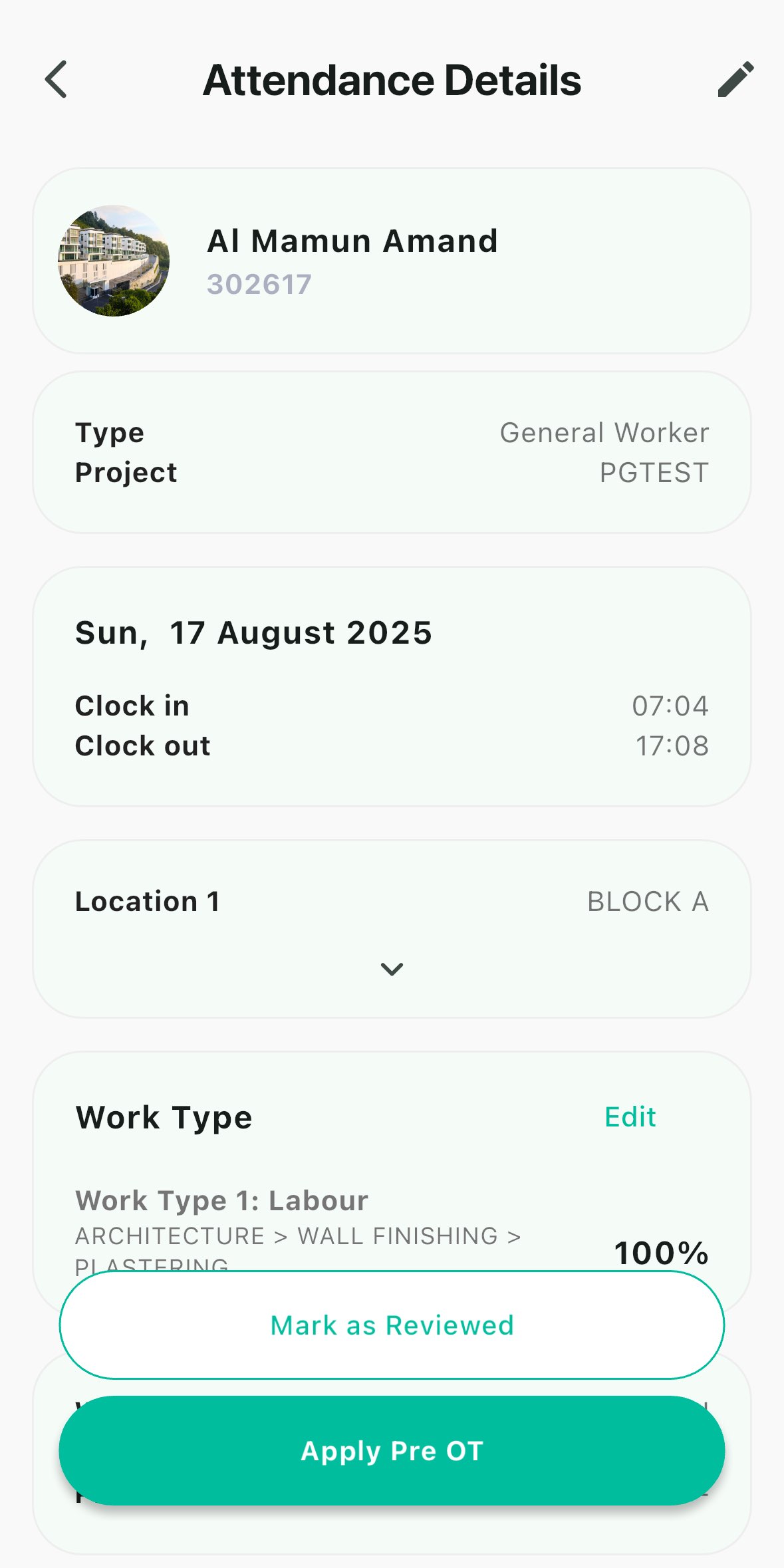 Site step 1